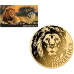 AFRICAN LION 1/1000 Oz Gold Coin in card GOLD AND SILVER BULLION