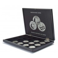 Volterra case for 20 silver coins China Panda in capsules