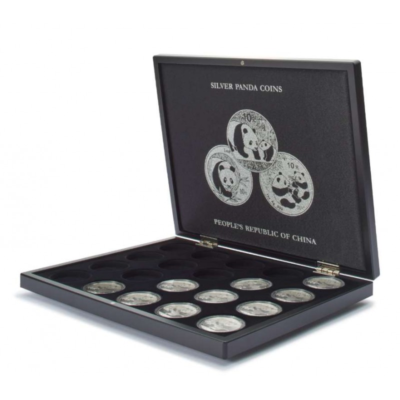 Volterra case for 20 silver coins China Panda in capsules ACCESSORIES & SUPPLIES