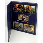 African Animals Big 5 collection 1/1000 Oz .999 Gold coins Album GOLD AND SILVER BULLION
