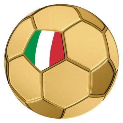 Italy Golden Football 1/1000 Oz Gold Coin