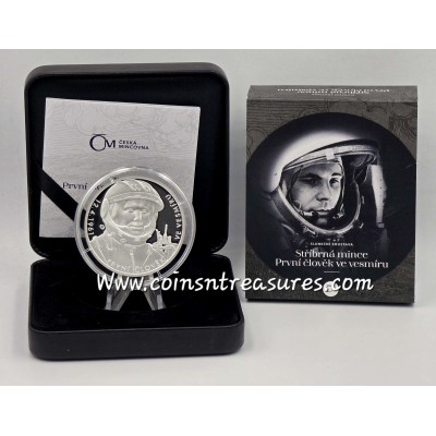 Yuri Gagarin Human in Space 1 Oz Silver Proof Coin 2021