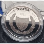 CYPRUS 2022 SILVER PROOF 5 EURO COIN ANCIENT LION OF AMATHUS WORLD COINS