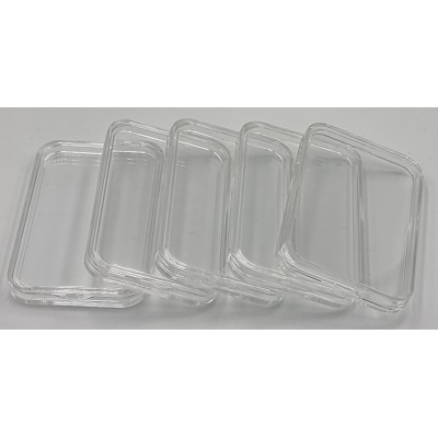 Rectangular Coin Capsules 29 x 50mm for 1 oz buffalo Aztec coca cola silver bars 5 PIECES
