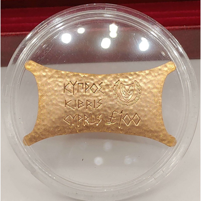 CYPRUS 2000 PROOF 100 POUNDS GOLD TALENT MILLENIUM WORLD COINS