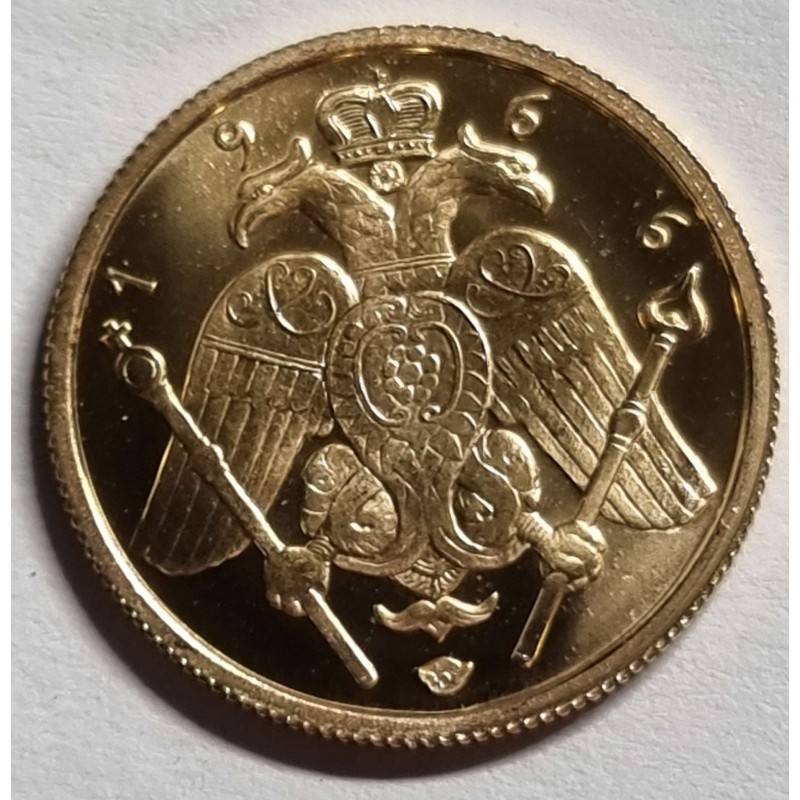 CYPRUS 1966 GOLD HALF POUND SOVEREIGN MAKARIOS GEM UNC IN ORIGINAL SLEEVE FROM CENTRAL BANK WORLD COINS