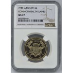 GREAT BRITAIN 1986 £2 COMMONWEALTH GAMES NGC MS67 WORLD COINS