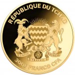 CLOWNFISH 1/1000 Oz Gold coin 3000 Francs Chad 2024 GOLD AND SILVER BULLION