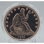 Seated Liberty 1 oz 999 Fine Copper Round GOLD AND SILVER BULLION