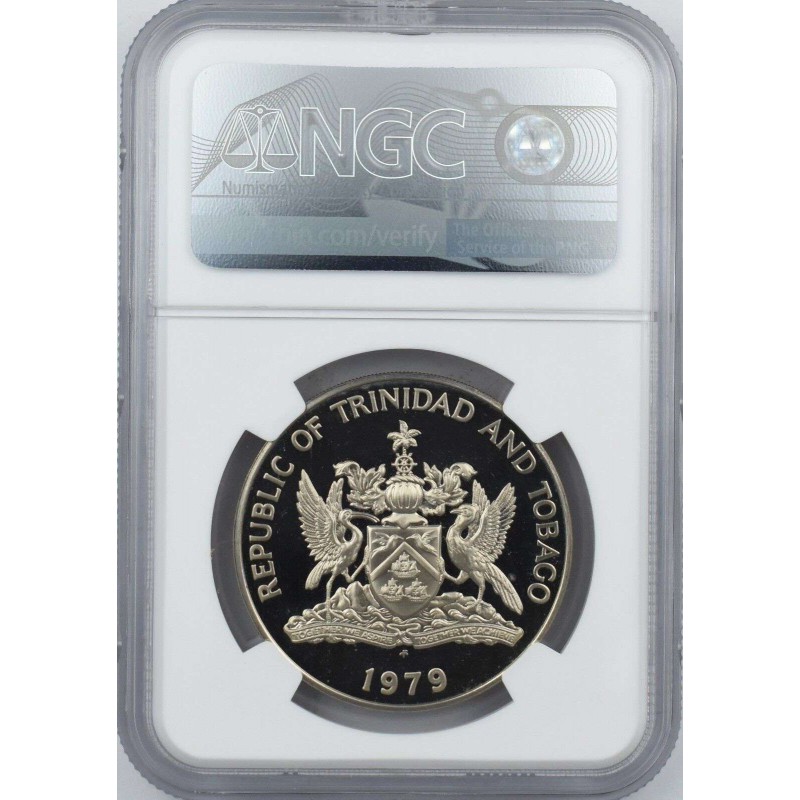 TRINIDAD AND TOBACO 1979 NGC PF68 ORTALIS BIRD WORLD COINS