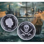 Niue 2022 Calico Jack - Jolly Roger Silver 1 oz Coin PIRATE GOLD AND SILVER BULLION