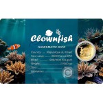 Coral Fish 1/1000 Oz .999 Gold 3 coin cards Album GOLD AND SILVER BULLION