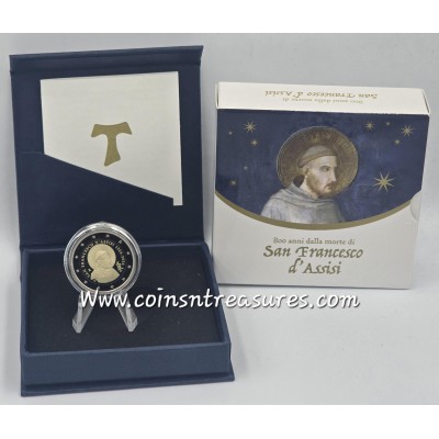 Italy 2 Euro coin St. Francis of Assisi 2026 Proof BE