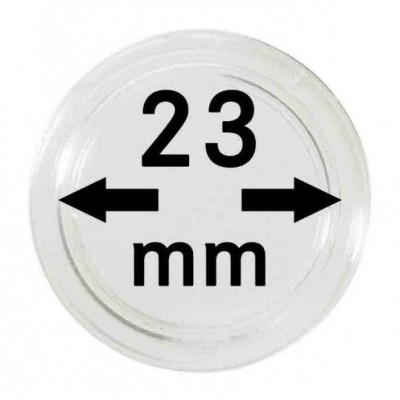 Lindner Coin capsules Ø 23 mm Pack of 10 For Gold sovereign coin