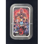 Stranger Things 2026 Season 5 Silver 1oz Coin Bar GOLD AND SILVER BULLION