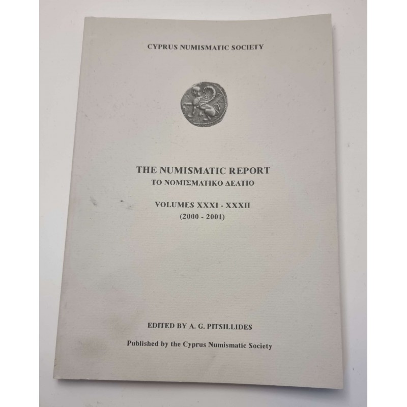 CYPRUS NUMISMATIC SOCIETY YEAR BOOK REPORT COINS 2000 - 2001 OUT OF PRINT ANTIQUES & OTHER COLLECTIBLES