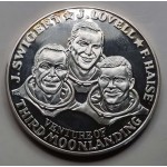 Apollo XIII Large Silver Medal 50gr 999 Rainbow Toning PROOF WORLD COINS