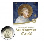 Italy 2 Euro coin St. Francis of Assisi 2026 Coin card WORLD COINS