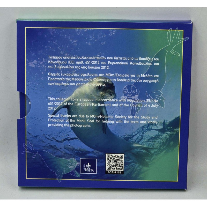 GREECE 2024 SILVER COIN MONACHUS SEAL ENDANGERED WORLD COINS