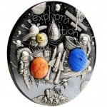 EXPLORATION OF SPACE De Doodle 3 Oz Silver Coin 2022 GOLD AND SILVER BULLION