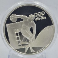 France 1994 Olympic Discobole Silver Proof 100 Francs coin