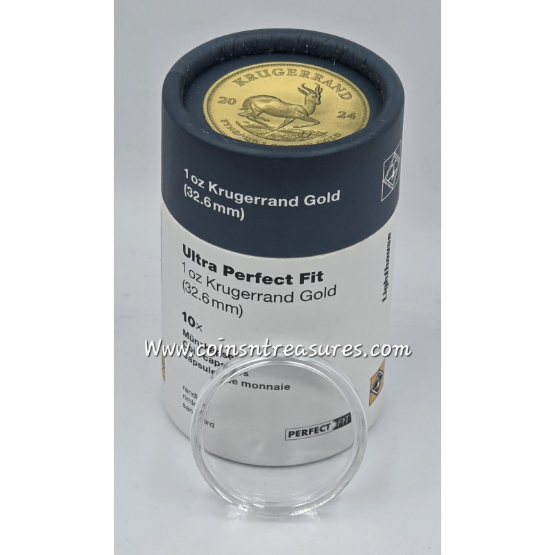ULTRA PERFECT FIT premium coin capsules 32.6 mm Gold Krugerrand ACCESSORIES & SUPPLIES