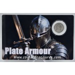 Knight Plate Armour 1/500 oz .999 Platinum Coin Liberia 2026 Card GOLD AND SILVER BULLION