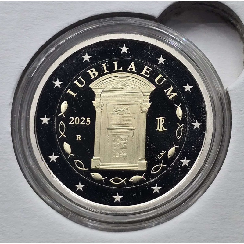 Italy 2 Euro coin Jubilee Year 2025 Proof BE WORLD COINS