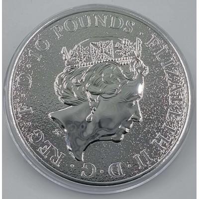 UK Silver Queen's Beasts 2017 The Lion of England Silver 10 OZ coin .999