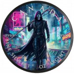 GRIM REAPER Cyberpunk 1 Oz Silver Coin 5$ Canada GOLD AND SILVER BULLION