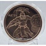 1 oz Aztec Warrior 999 Fine Copper Round GOLD AND SILVER BULLION