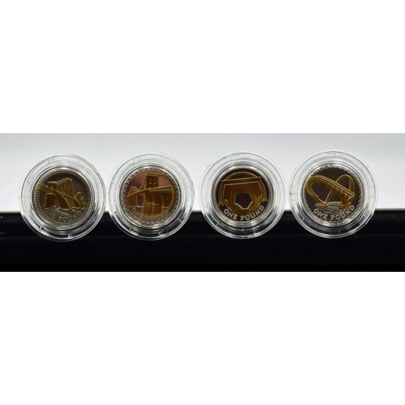 UK 2008 £1 Silver Proof 25th Anniversary 14 Coin Set Collection by Royal mint SPECIAL OFFERS