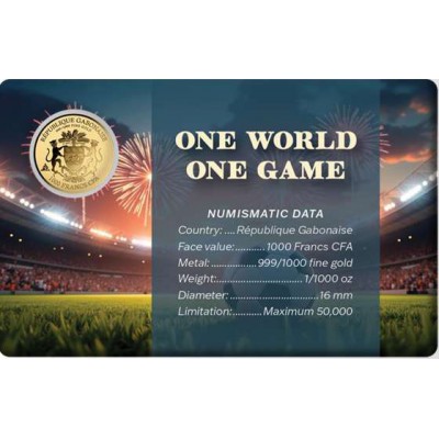 Football Events 1/1000 Oz Gold Coin card