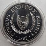 CYPRUS 1992 BU 1 POUND COIN OLYMPIC GAMES BARCELONA WORLD COINS