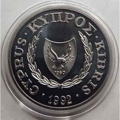 CYPRUS 1992 BU 1 POUND COIN OLYMPIC GAMES BARCELONA