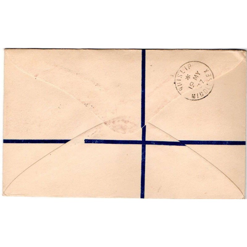 CYPRUS POSTAL HISTORY - KGVI 1937 REGISTERED LETTER FDC KERYNIA CYPRUS STAMPS