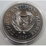 CYPRUS 1989 CUNI BU 1 POUND SAVE THE CHILDREN WORLD COINS