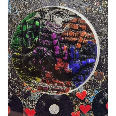 PEACE AND LOVE Urban Rebellion 2 Oz Silver Coin 2025