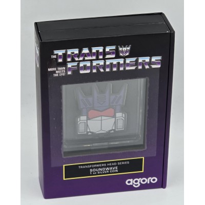 Transformers Heads Soundwave 1 oz Silver Proof coin