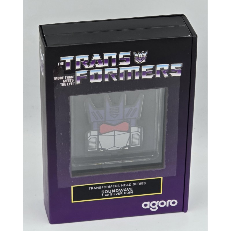 Transformers Heads Soundwave 1 oz Silver Proof coin GOLD AND SILVER BULLION