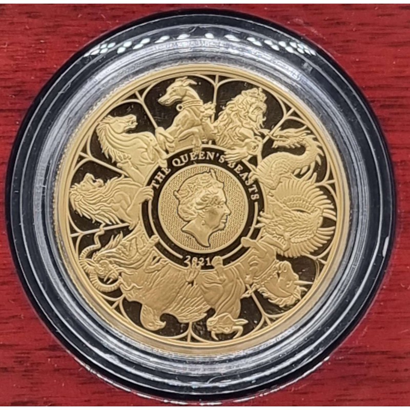 UK ENGLAND 2021 Queen's Beasts Completer 1 Ounce Gold Proof WORLD COINS