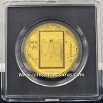 Da Vinci Vitruvian man 1/200 Oz Gold .999 coin GOLD AND SILVER BULLION