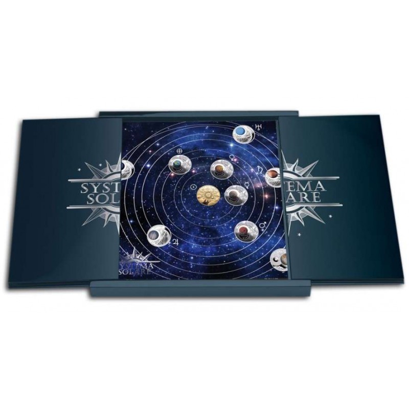 Belarus Solar System Silver Nine 9 Coin Set Proof 2012 Collection GOLD AND SILVER BULLION