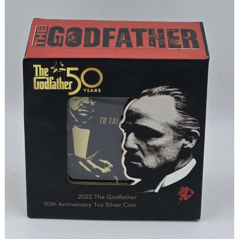 GODFATHER II 50th Anniversary 1 Oz Silver Coin Niue 2022 GOLD AND SILVER BULLION