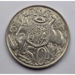 AUSTRALIA 50 CENT 1966 SILVER COIN OF QEII WORLD COINS