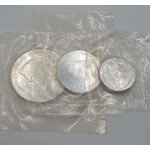 CYPRUS 1974 SILVER SET OF MAKARIOS MEDALS £12 £6 £3 BU SEALED WORLD COINS