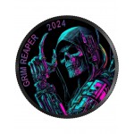 GRIM REAPER II Cyberpunk 1 Oz Silver Coin 2024 Canada GOLD AND SILVER BULLION