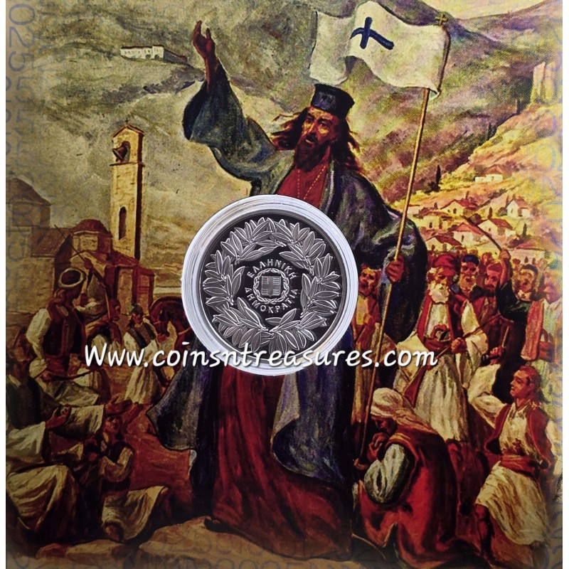 Greece 5 Euro silver coin 2025 Battle of MANIAKI WORLD COINS