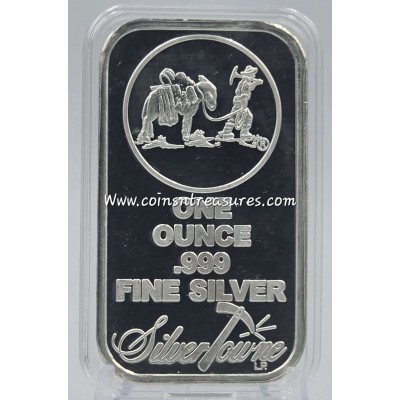 Silver Towne 1 oz .999 Prospector Silver Bar