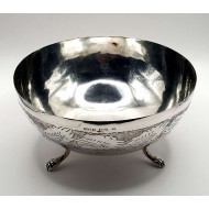 VINTAGE ANTIQUE SILVER 830 BOWL - HANDCRAFTED IN CYPRUS